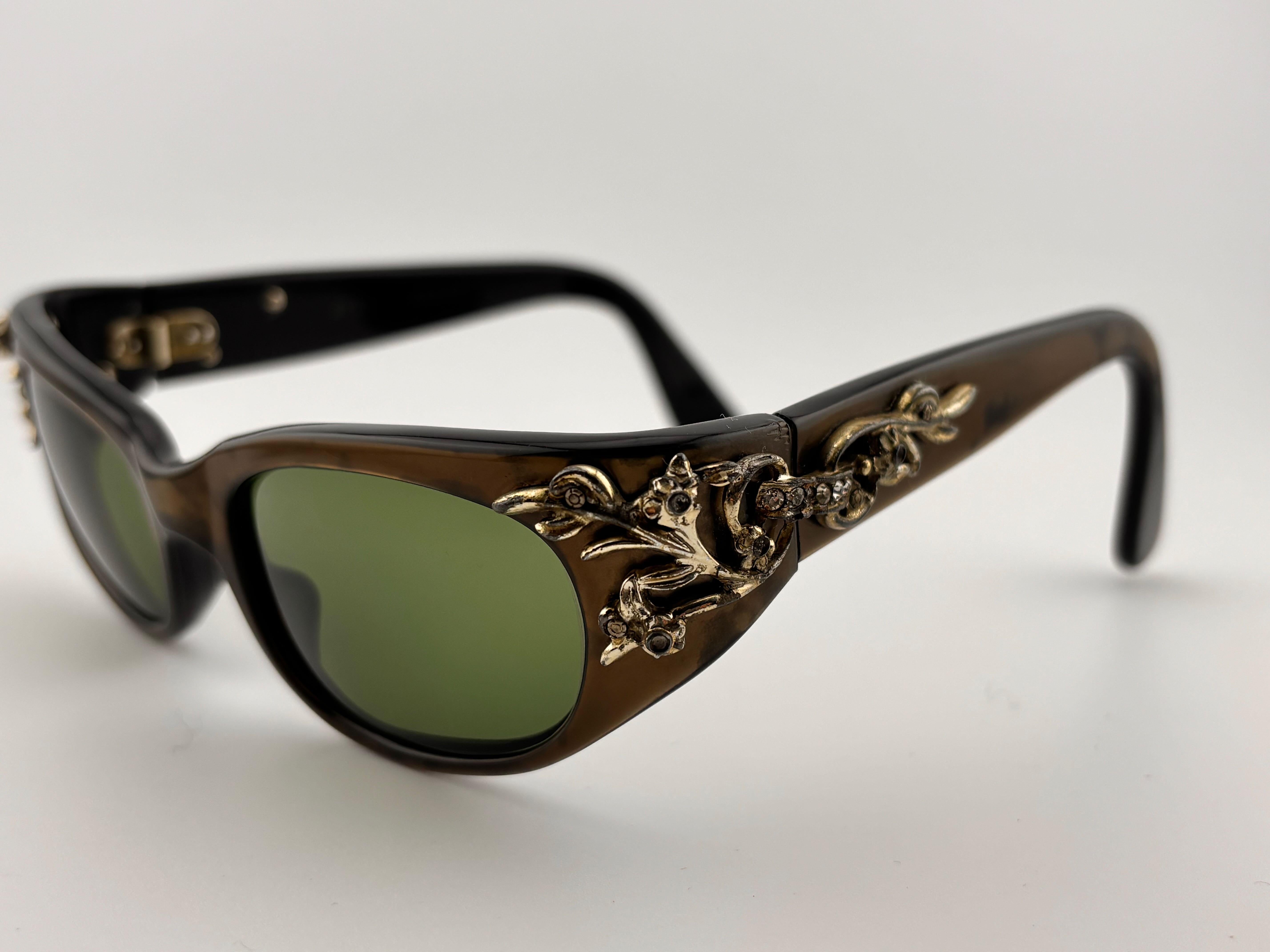 Lunettes de soleil vintage Swank Cat Eye 3820 Midcentury 1960's Made in France Unisexe en vente