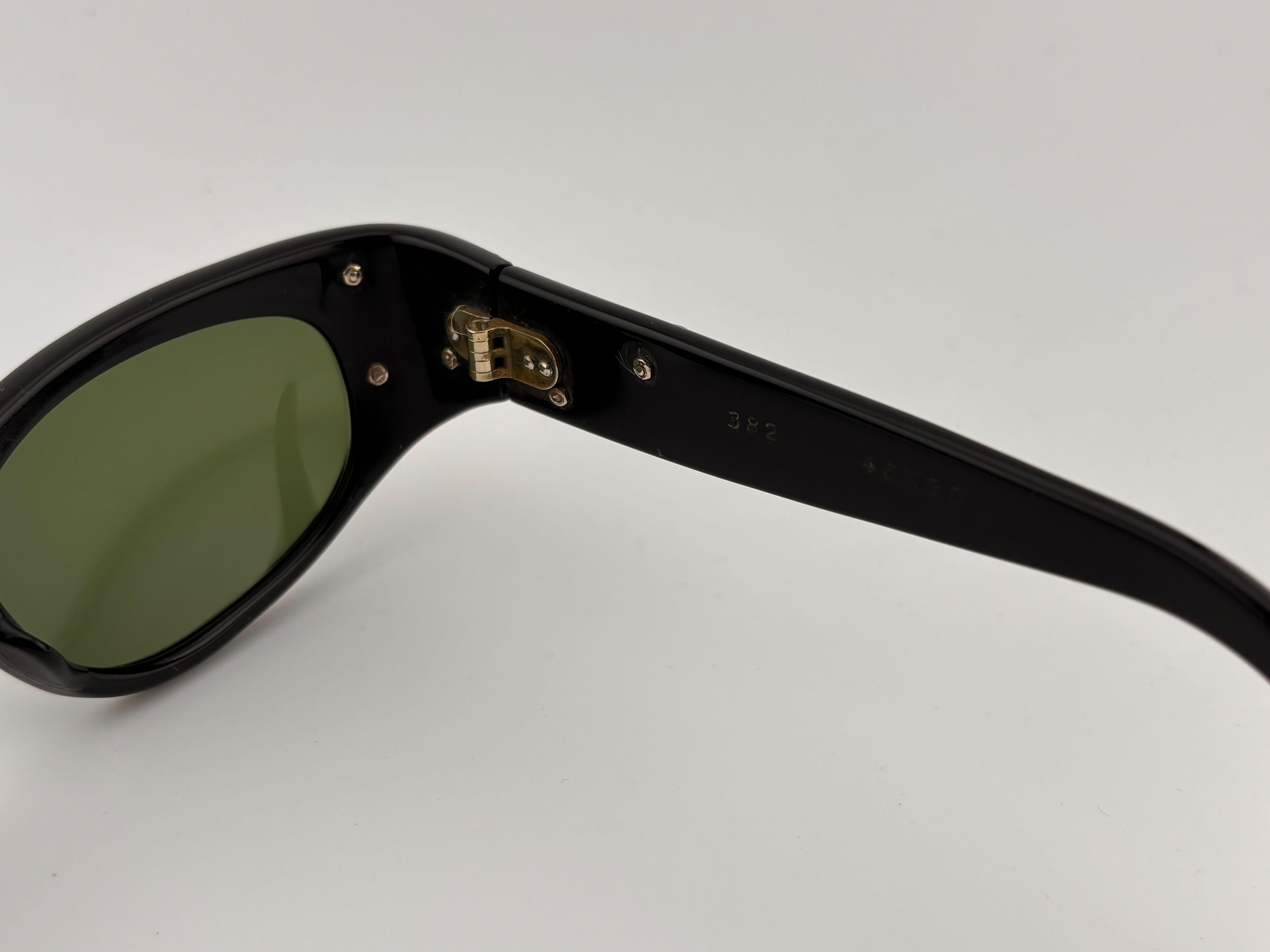 Lunettes de soleil vintage Swank Cat Eye 3820 Midcentury 1960's Made in France en vente 1