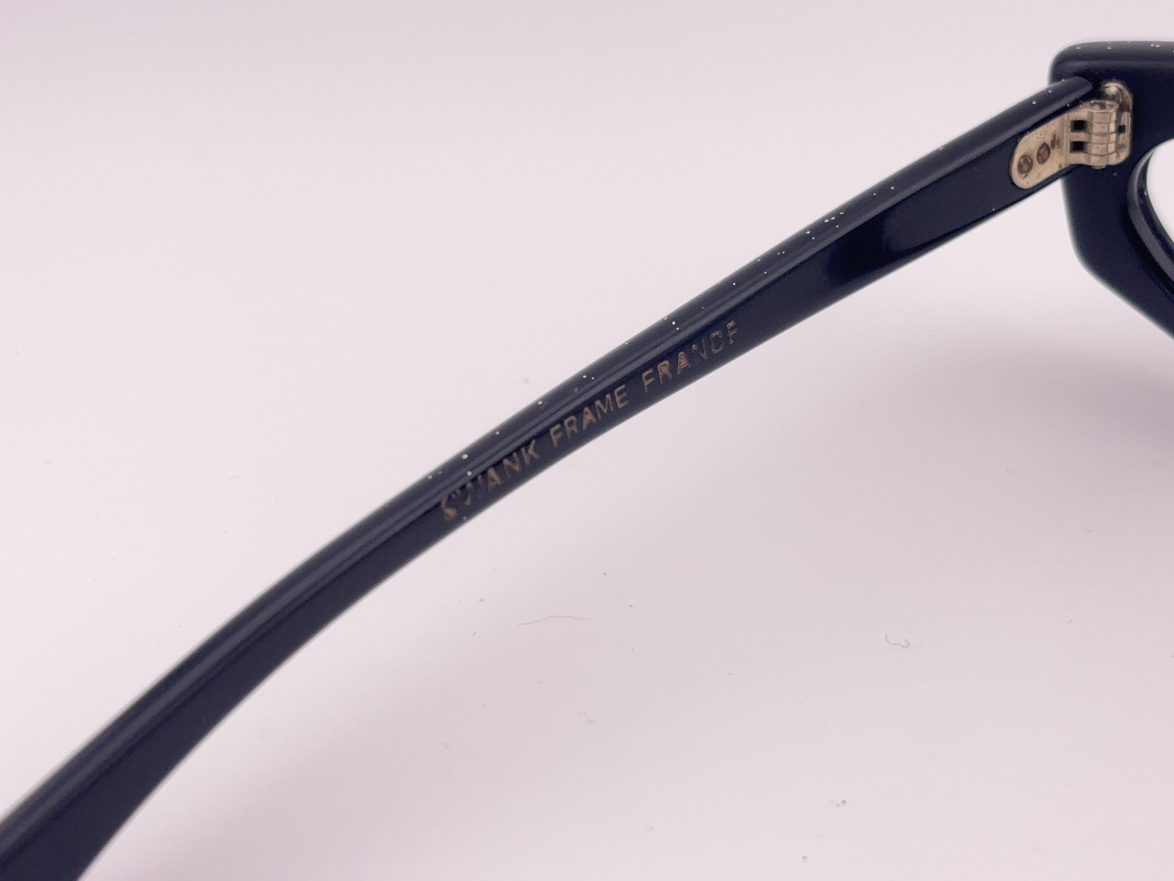 Vintage Swank Cat Eye Sylvette Midcentury Lunettes de soleil 1960's Made in France Excellent état - En vente à Baleares, Baleares