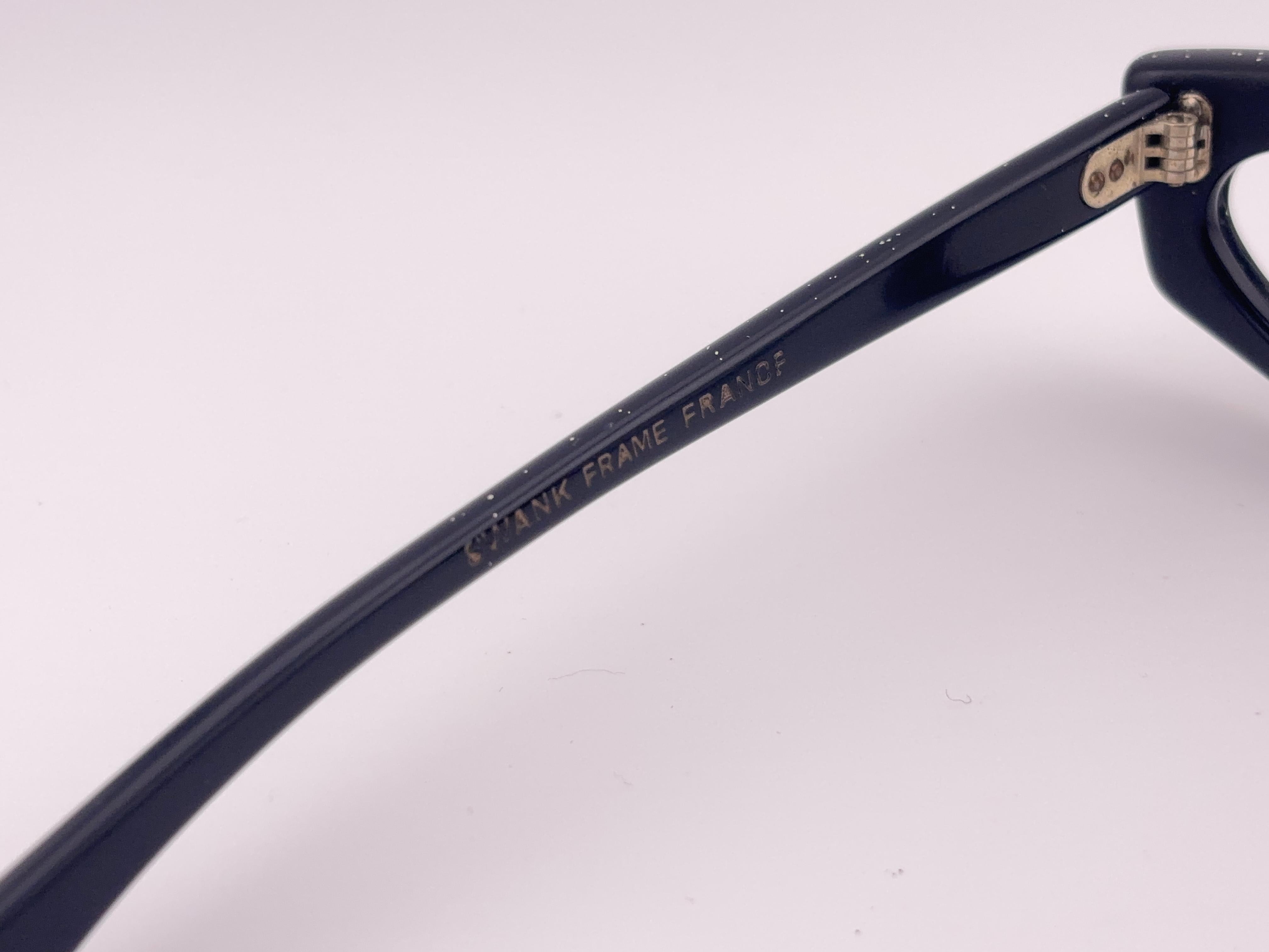 Vintage Swank Cat Eye Sylvette Midcentury Lunettes de soleil 1960's Made in France Unisexe en vente