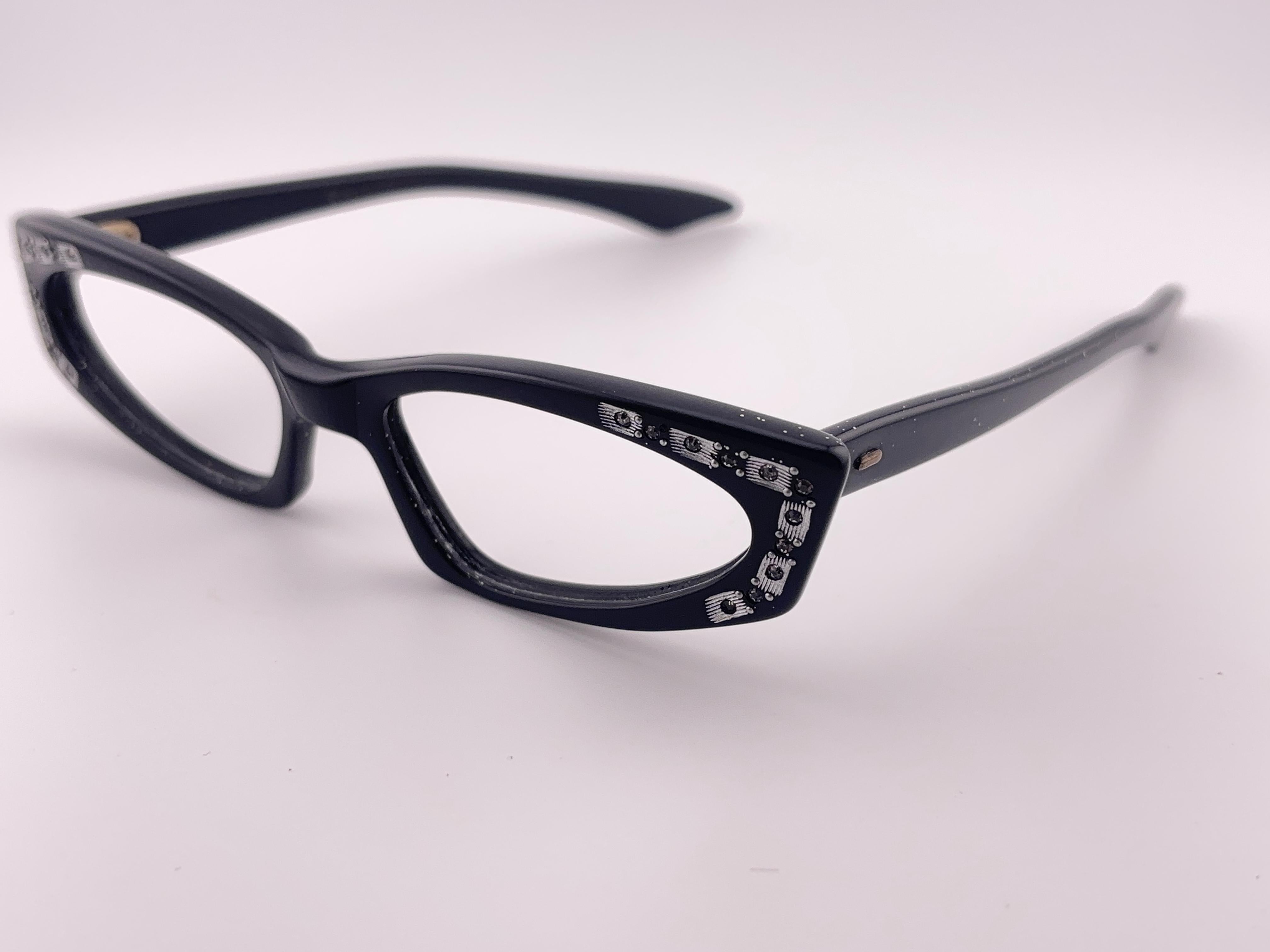 Vintage Swank Cat Eye Sylvette Midcentury Lunettes de soleil 1960's Made in France en vente 1