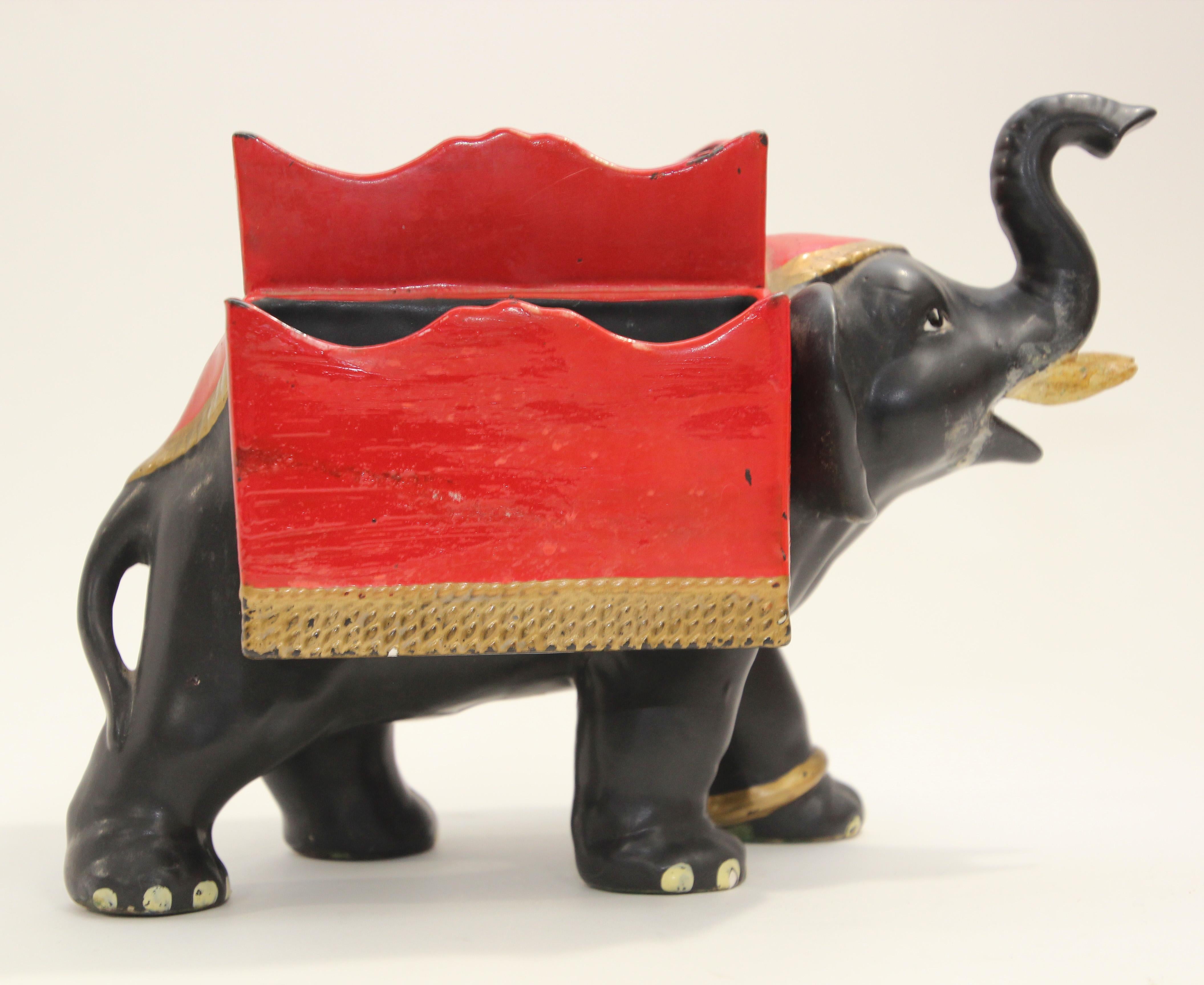 Vintage Swank Japan Desk Caddy Dresser Valet Elephant 1