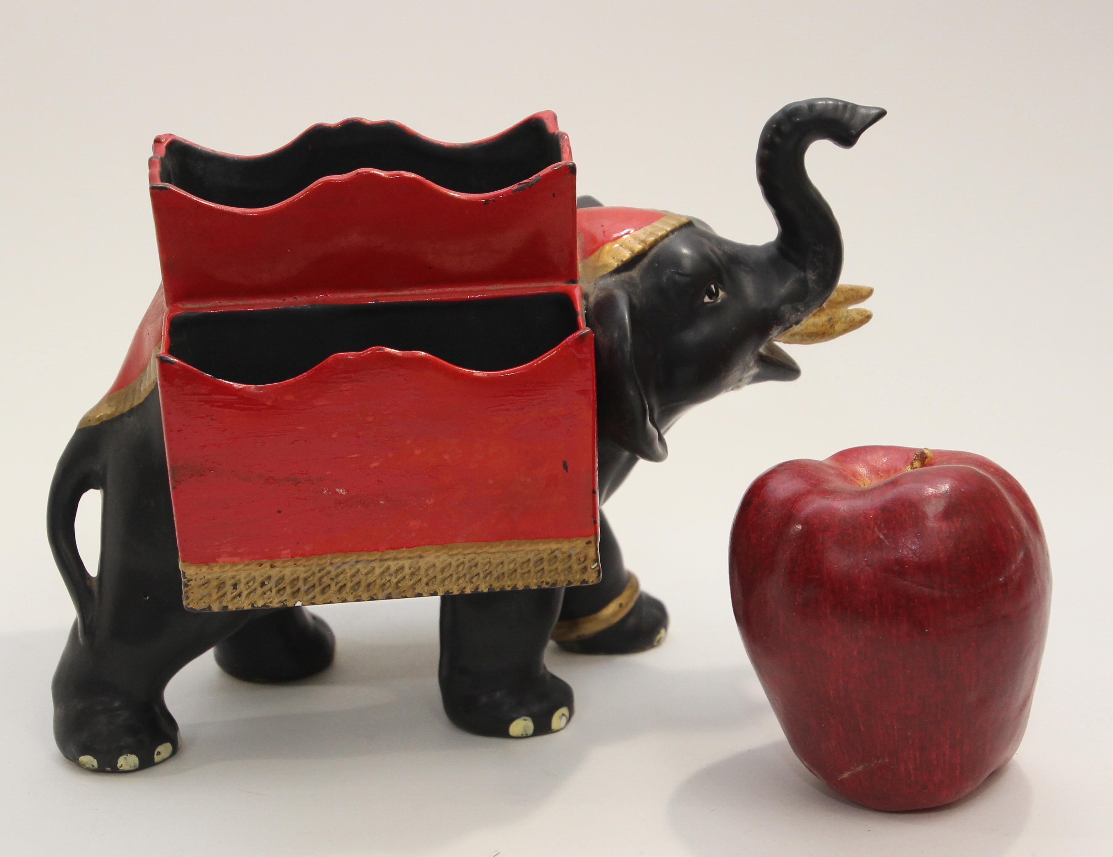 Vintage Swank Japan Desk Caddy Dresser Valet Elephant 7