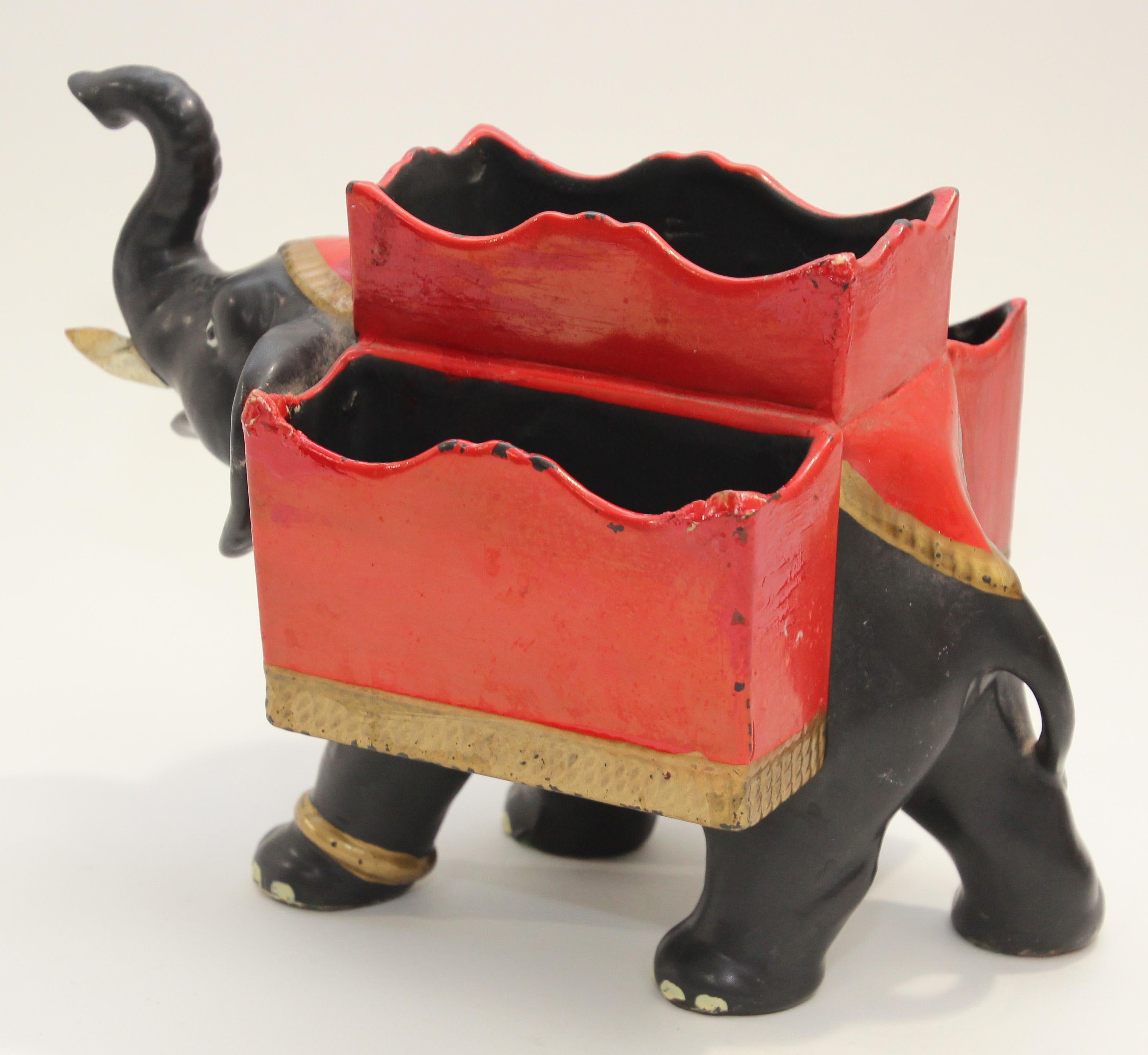 Vintage Swank Japan Desk Caddy Dresser Valet Elephant In Good Condition In North Hollywood, CA