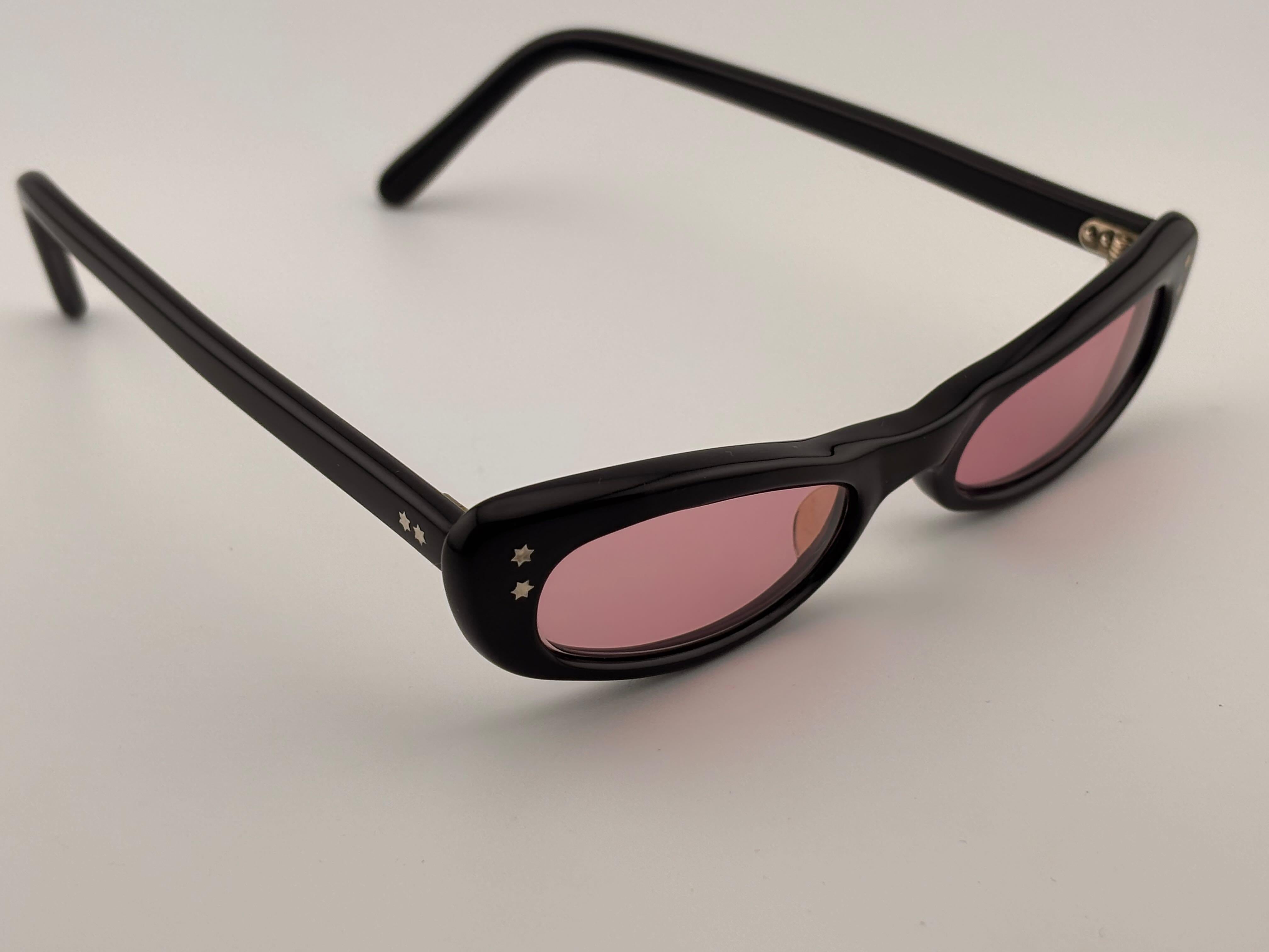 Lunettes de soleil vintage Swank Sleek Small Midcentury 1960's Made In France en vente 5