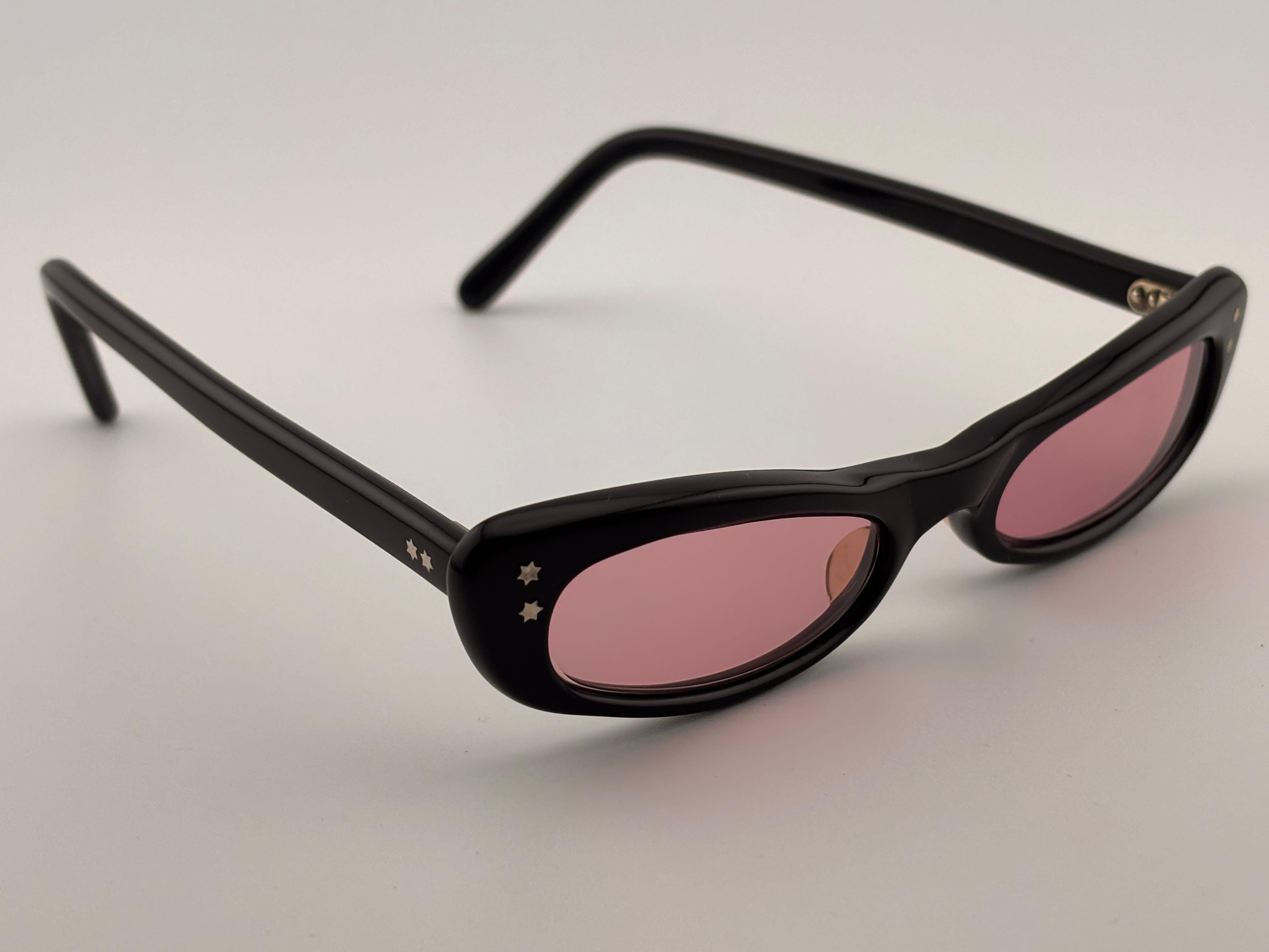 Lunettes de soleil vintage Swank Sleek Small Midcentury 1960's Made In France Unisexe en vente