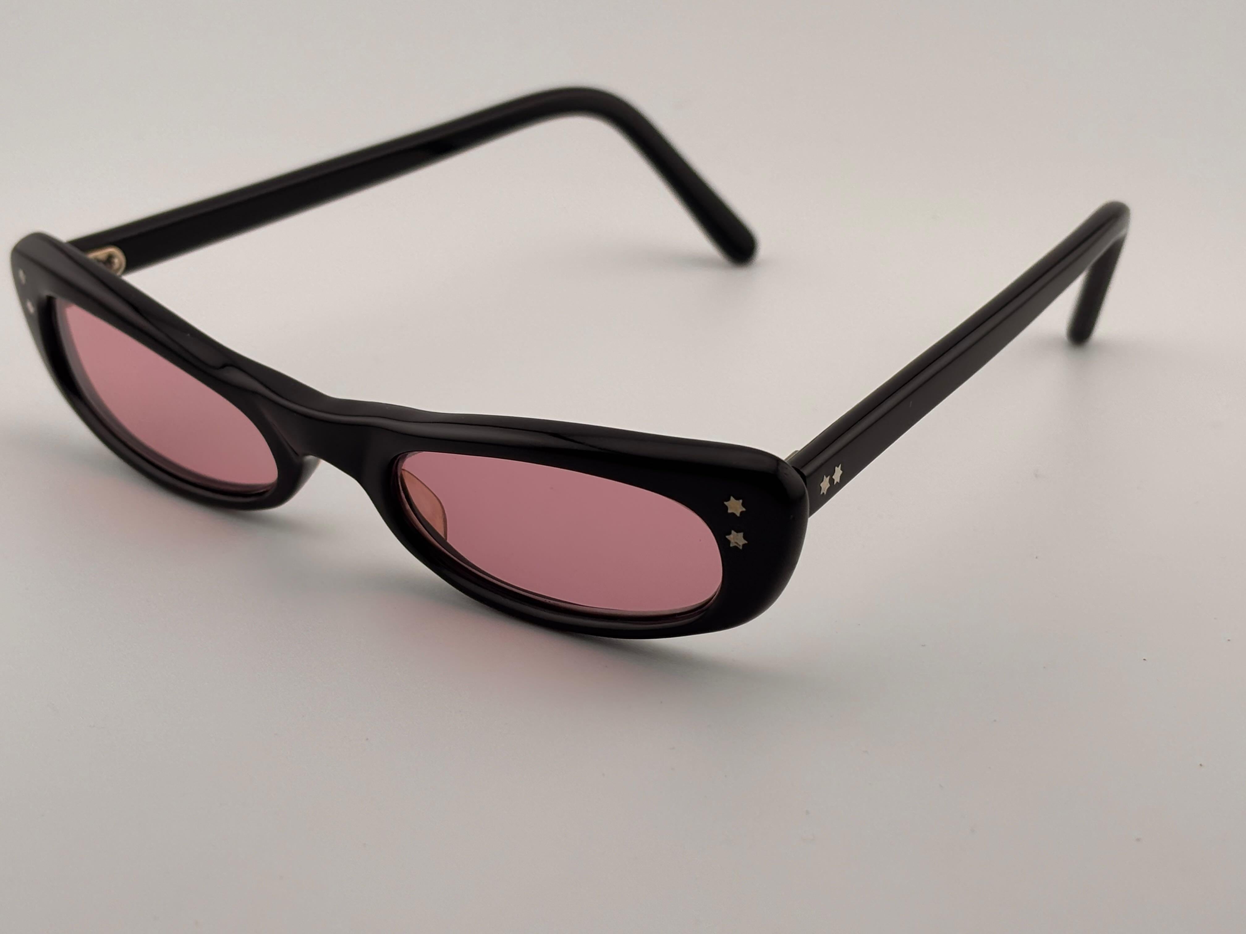 Lunettes de soleil vintage Swank Sleek Small Midcentury 1960's Made In France en vente 4