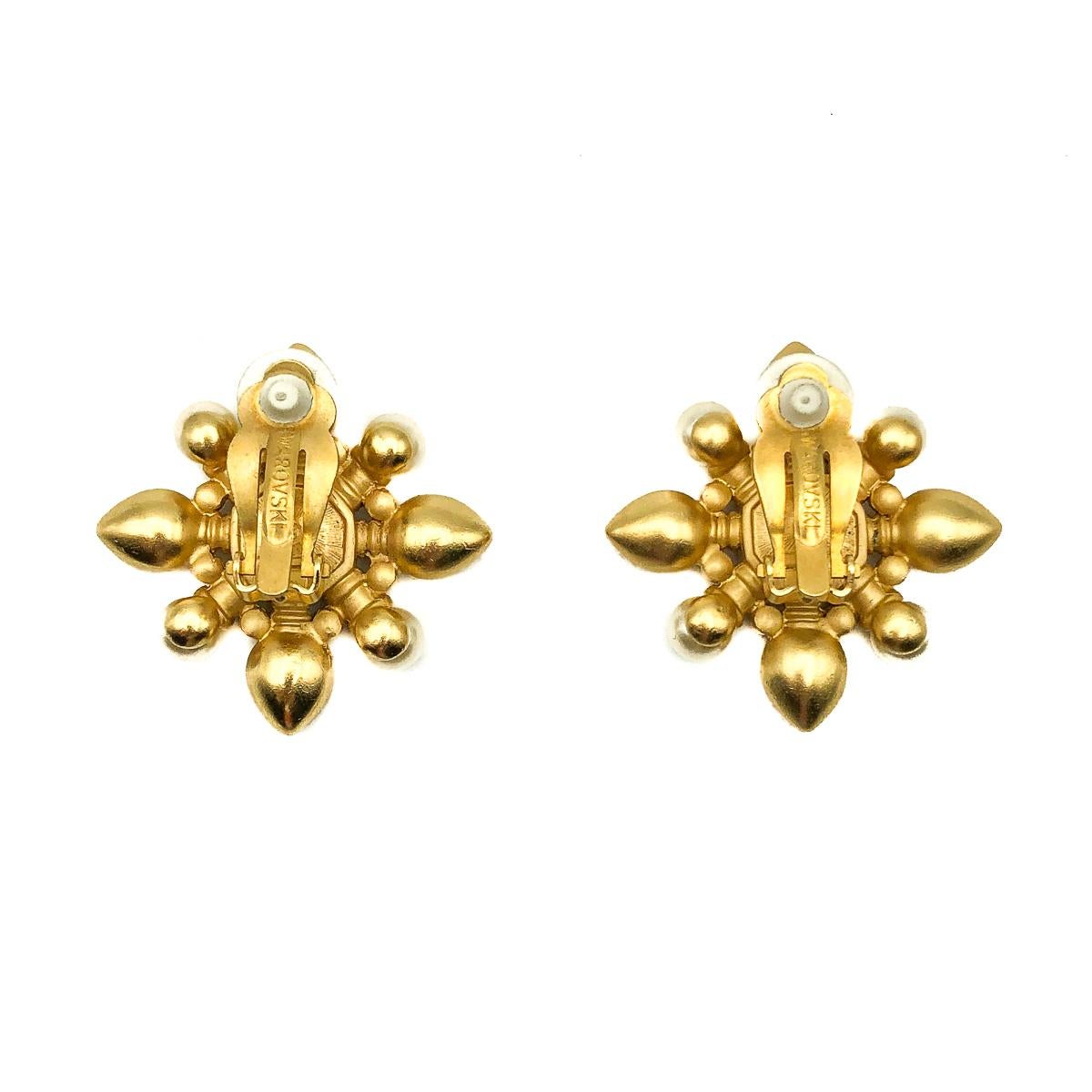 swarovski citrine earrings