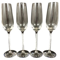 Vintage Swarovski Crystal Toasting Flutes by Steven Weinberg, Set 4