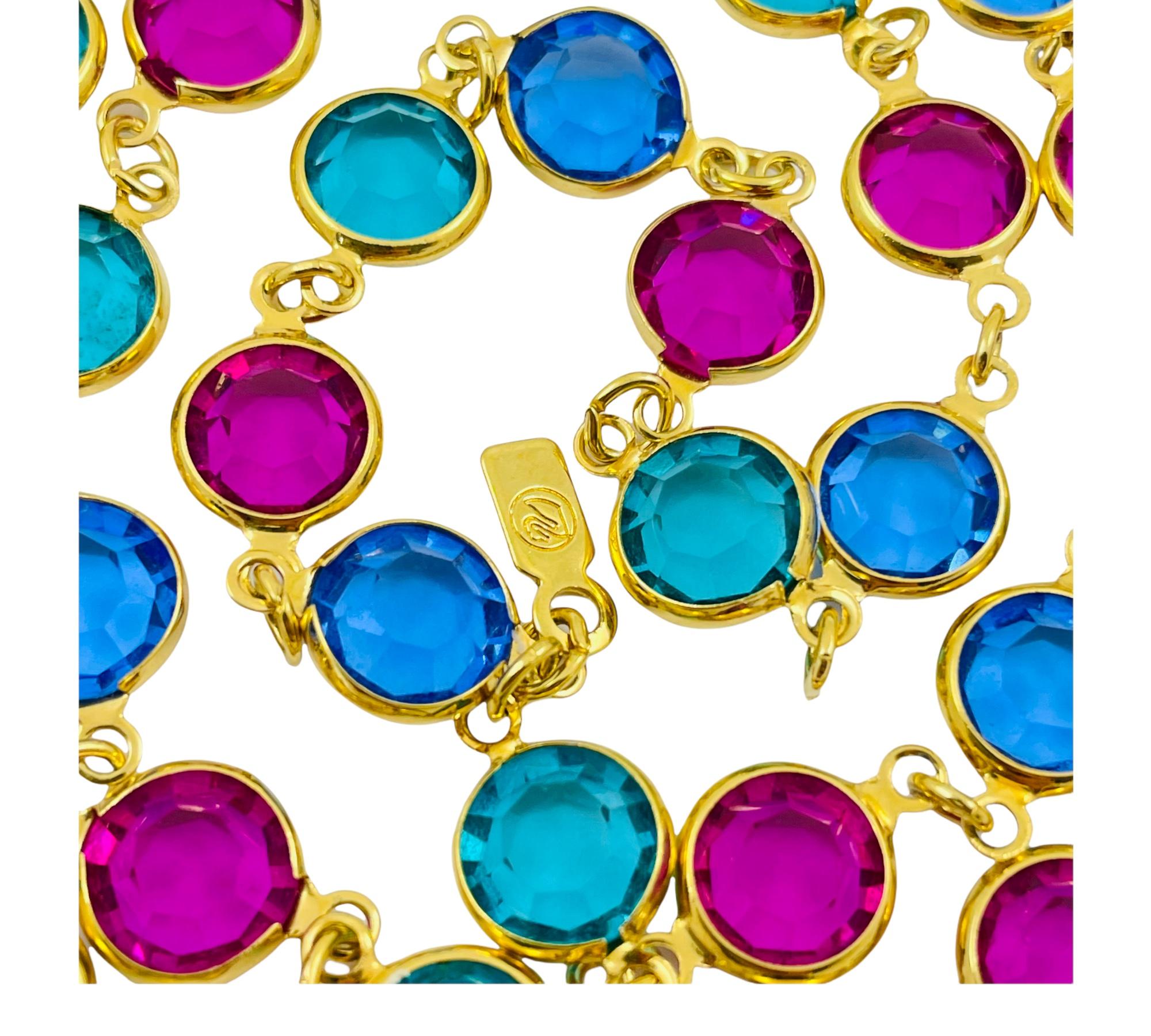 DETAILS

• signed SWAROVSKI swan logo

• gold tone with crystals

• vintage designer runway chain necklace

MEASUREMENTS  

• 36” long by 0.31” wide

CONDITION

• excellent vintage condition with minimal signs of wear   

❤️❤️ VINTAGE DESIGNER