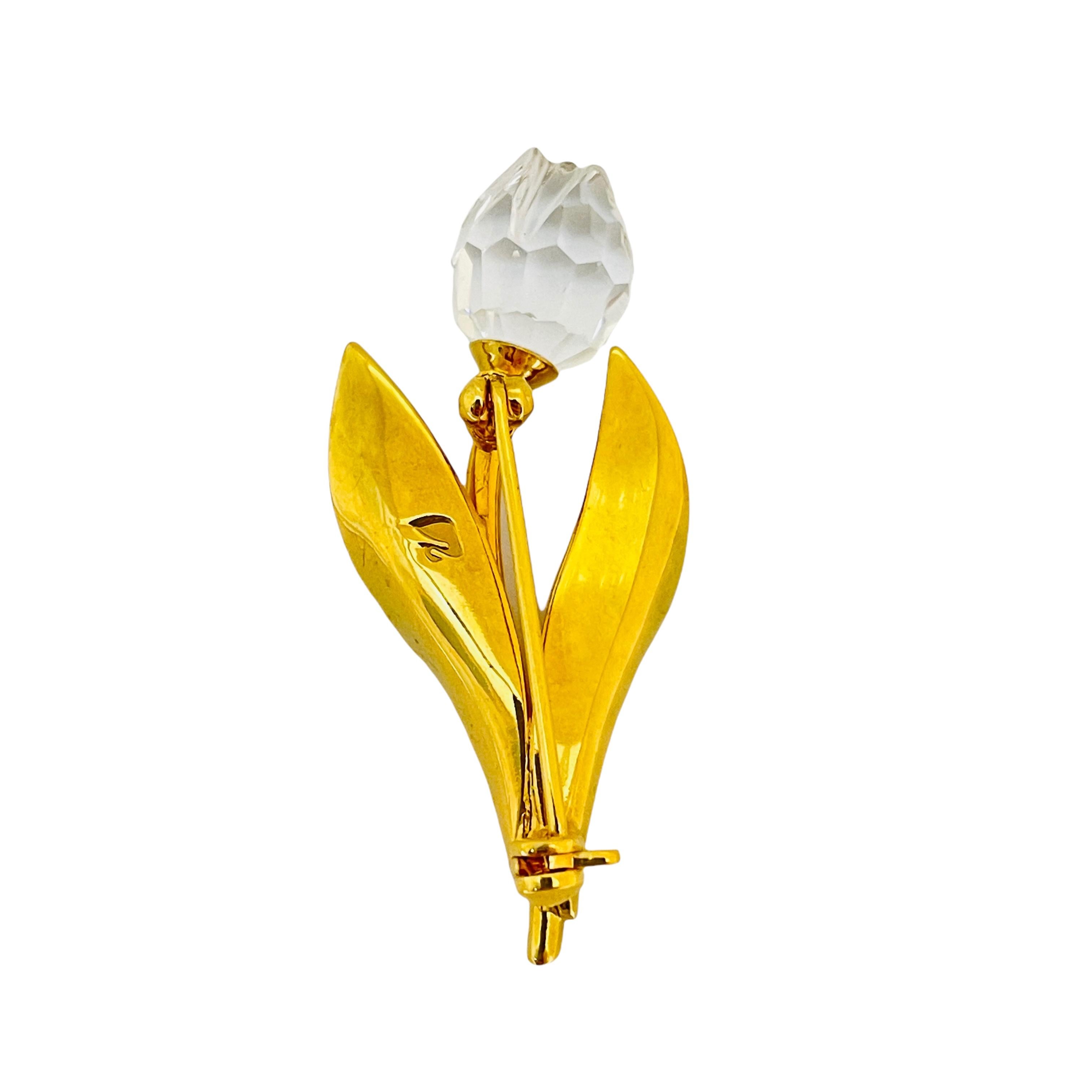 swarovski tulip brooch