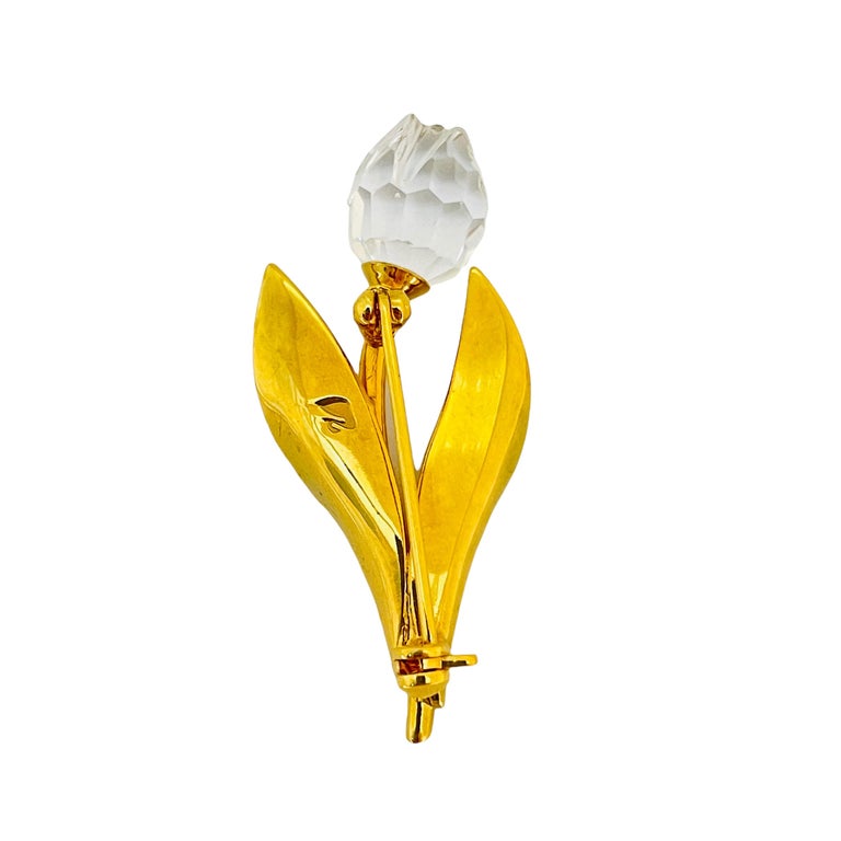 Swarovski tulip brooch on sale