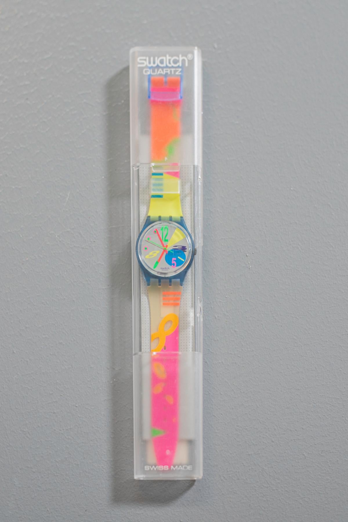 Vintage Swatch Crazy Eight GN125 Jahr 1998 Original Box (Zeitgenössisch) im Angebot