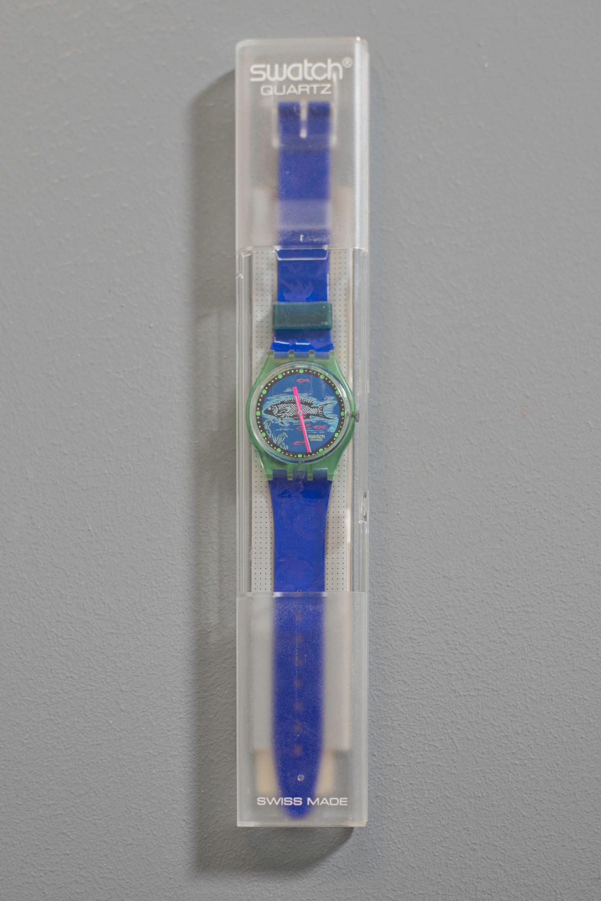 Vintage Swatch GG116 Frische Fische Année 1992 Original Box Bon état - En vente à Milano, IT