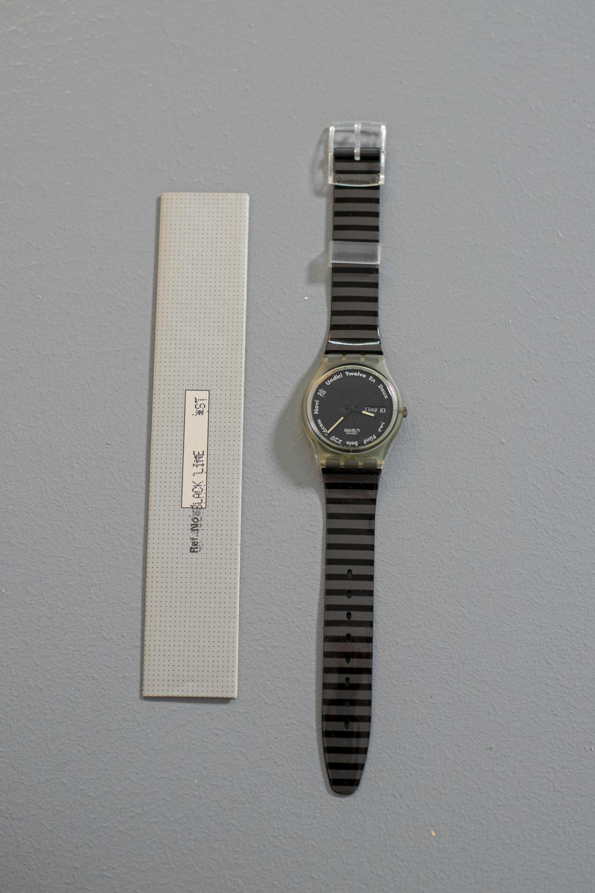 Vintage Swatch GK703 Gutenberg Jahr 1992 Originalverpackung (Zeitgenössisch) im Angebot