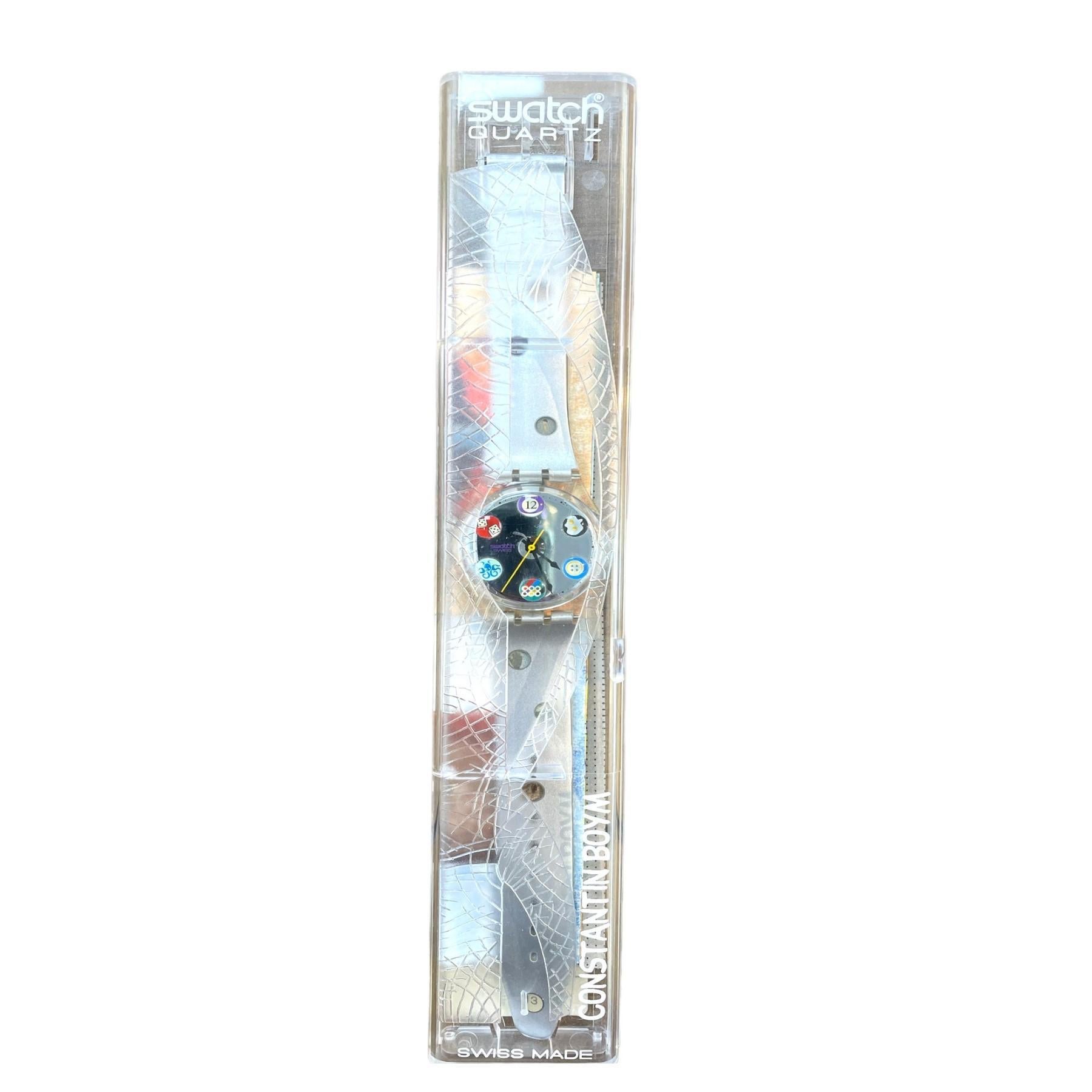 Vintage-Uhr SWATCH Lens Heaven GK214 von Constant Boym – Schweizer hergestellte Uhr für Damen oder Herren