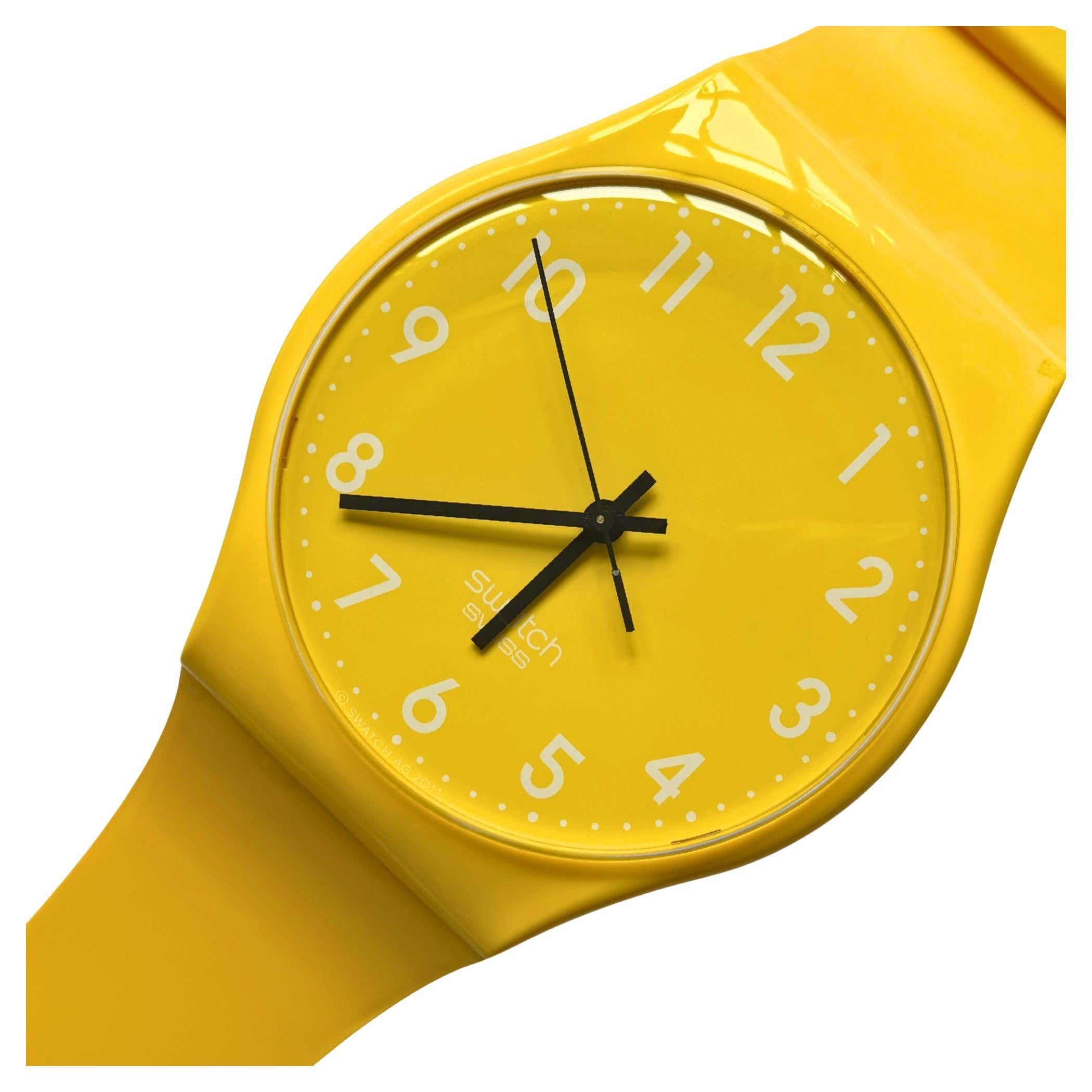 Vintage Swatch Maxi “Lemon Time” Wall Clock
