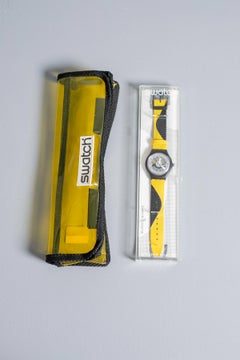Vintage Swatch STZ100E Generator Yellow year 1998 Original Box