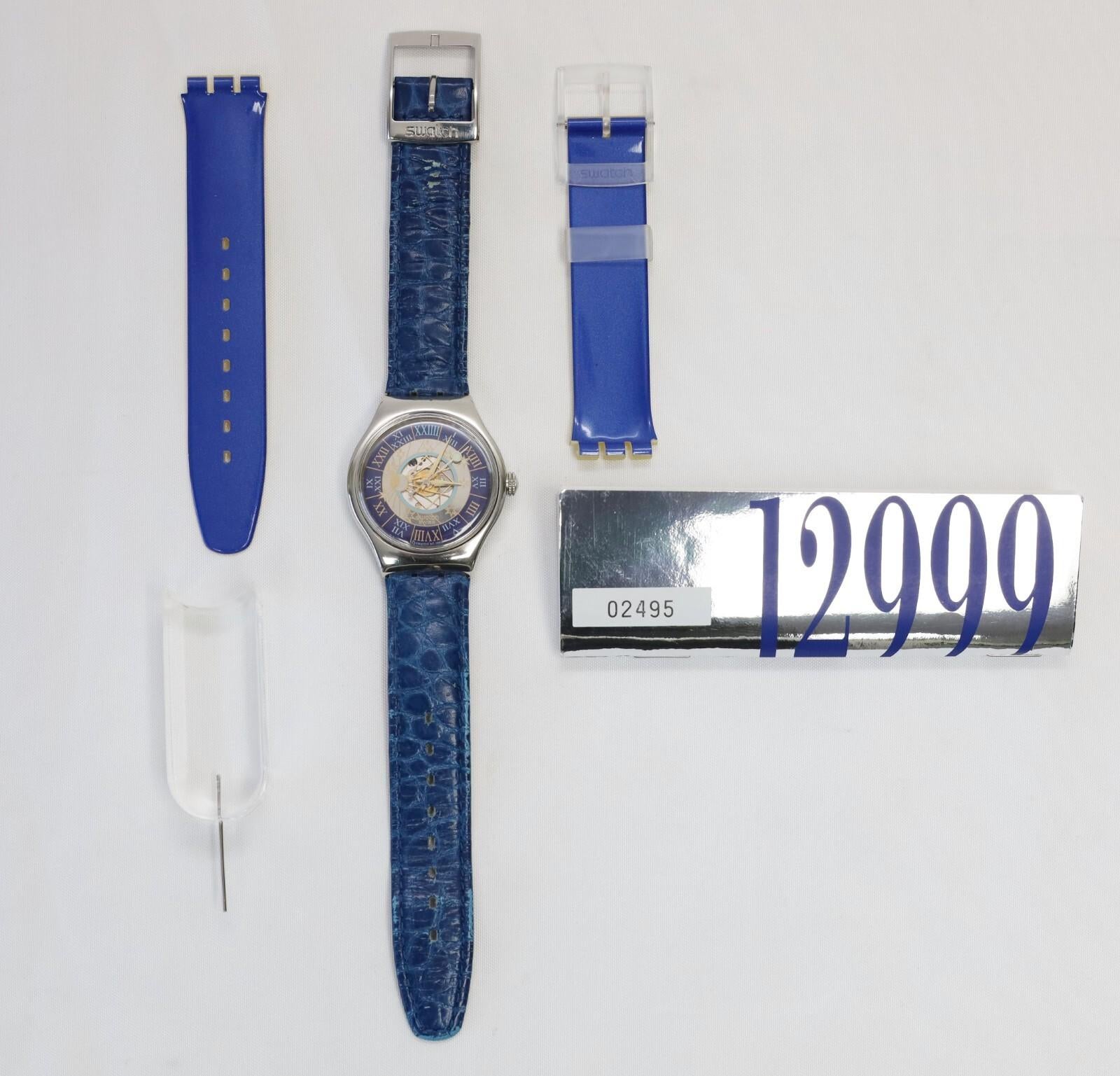 Reloj Swatch Vintage Tresor Magique Platino con estuche de presentación en Bueno estado para la venta en Providence, RI