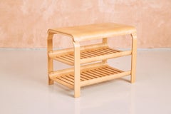 Vintage Swedish 3 Tier Coffee Table In Birch Plywood By Ikea, 1980s