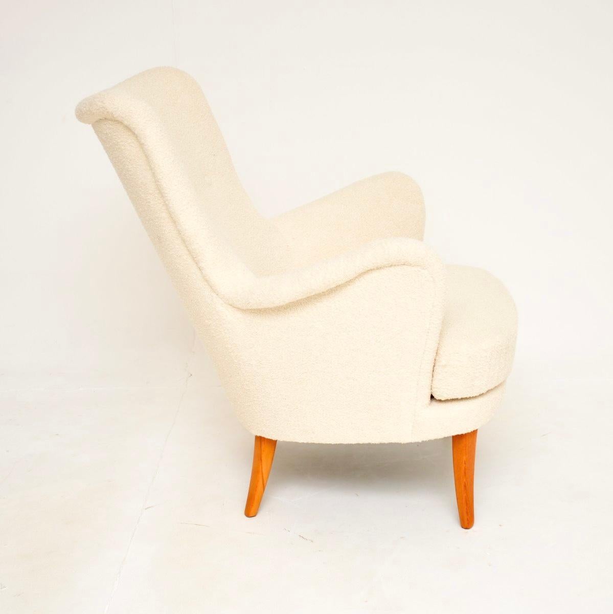 Fauteuil suédois vintage par Carl Malmsten Bon état - En vente à London, GB