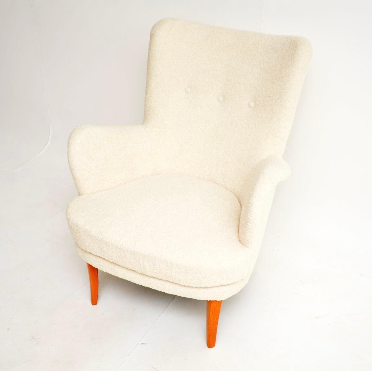 Fauteuil suédois vintage par Carl Malmsten en vente 1