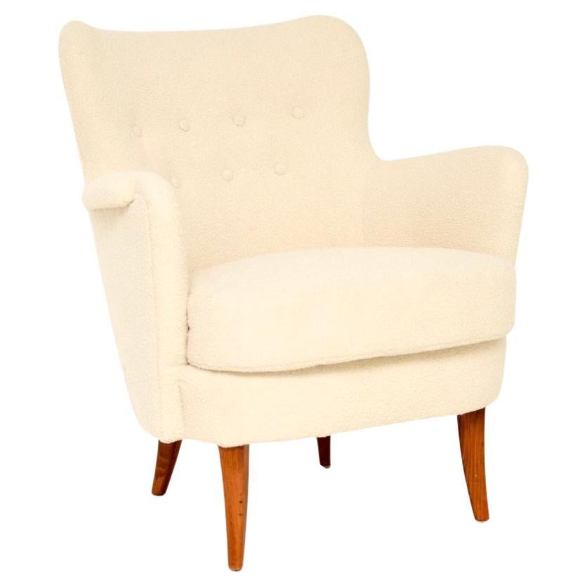Fauteuil suédois vintage par Carl Malmsten
