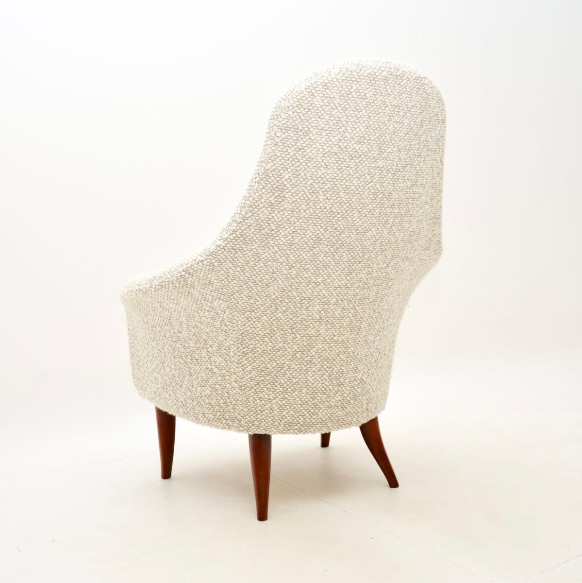 Mid-20th Century Vintage Swedish Armchair by Kerstin Horlin Holmquist For Sale