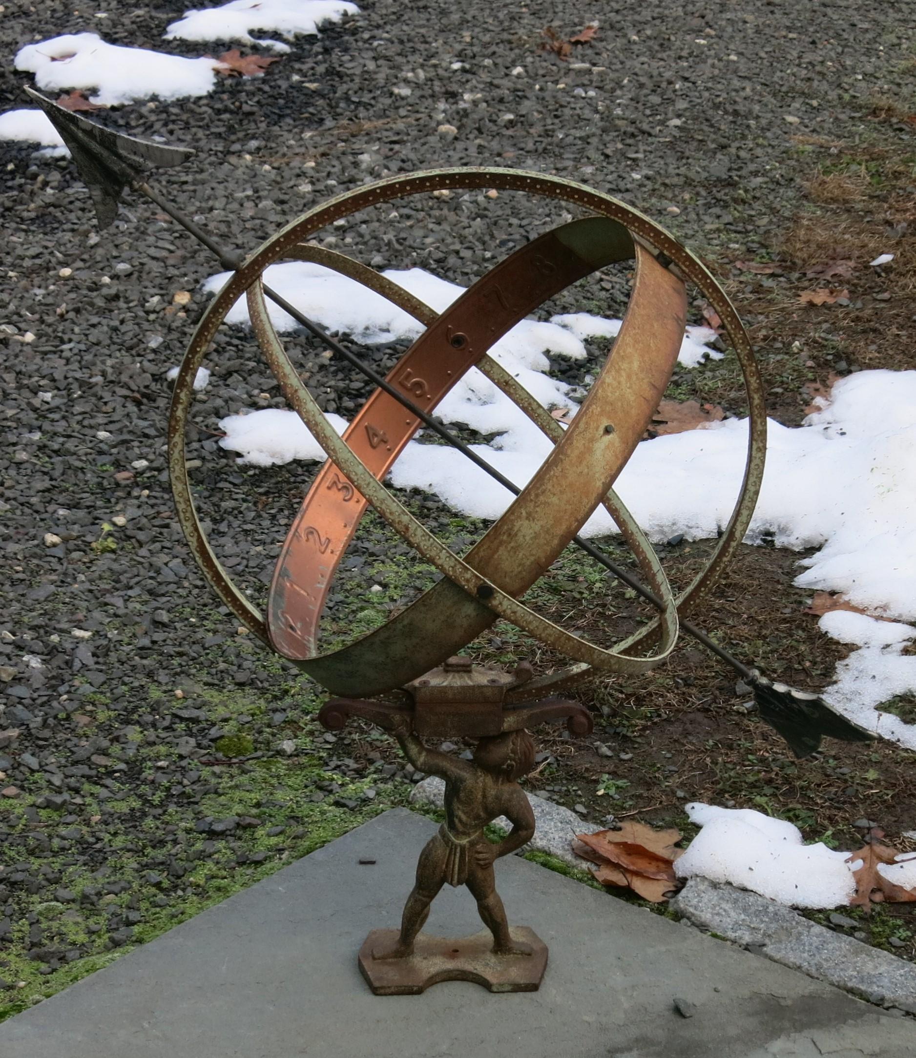 Vintage Swedish Armillary attributed to Sune Rooth. It is 33