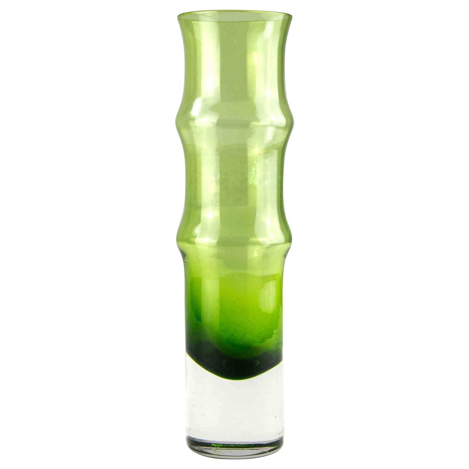 Schwedische Vintage Aseda Bambusvase, 1960er Jahre