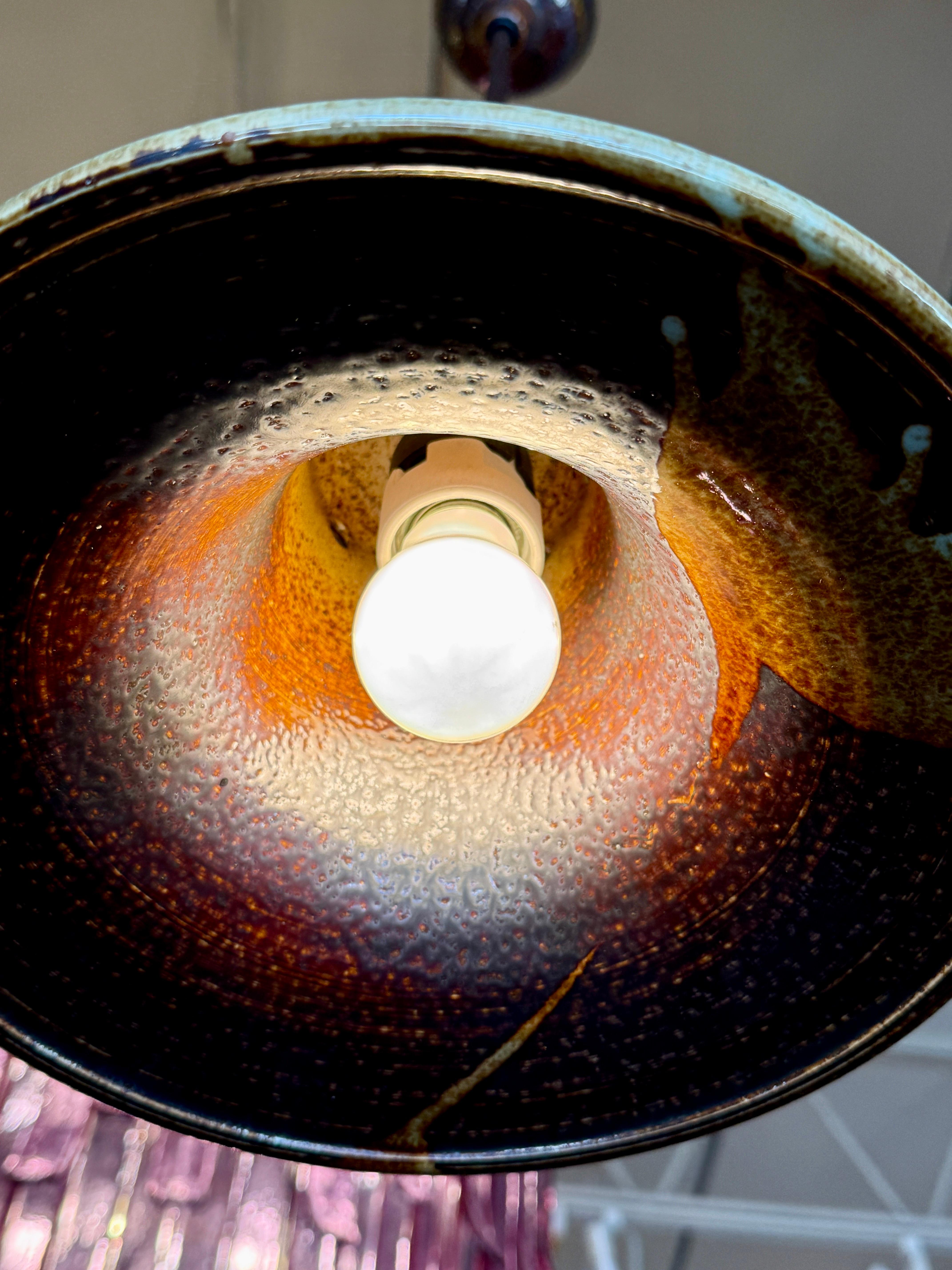 Lights pendantes suédoises en céramique en forme de cloche en vente 9