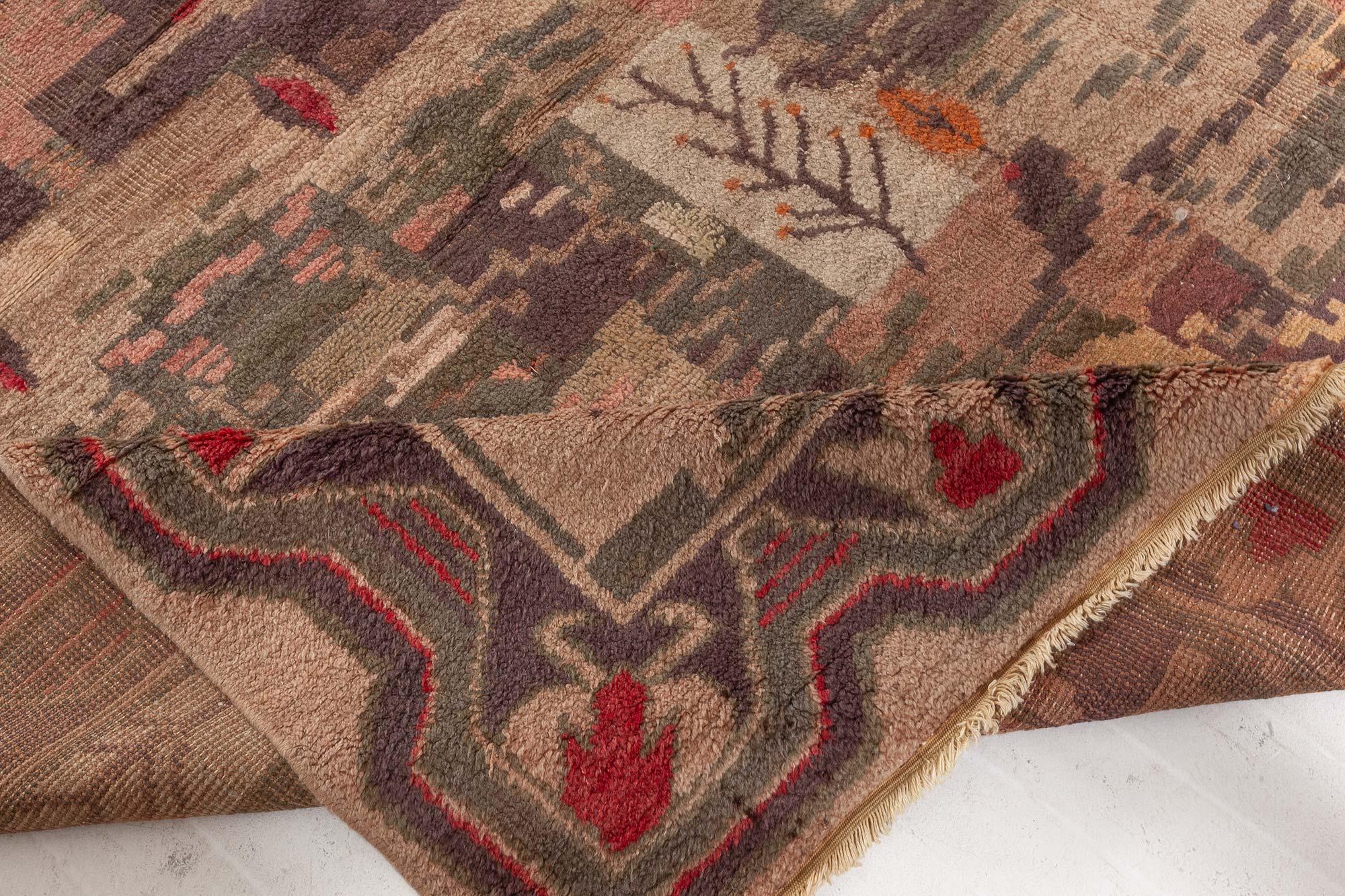 Vintage Swedish Bold Abstract Design Carpet For Sale 2