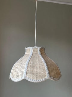 Vintage Swedish Braided Tulip Shaped Pendant, 1970s