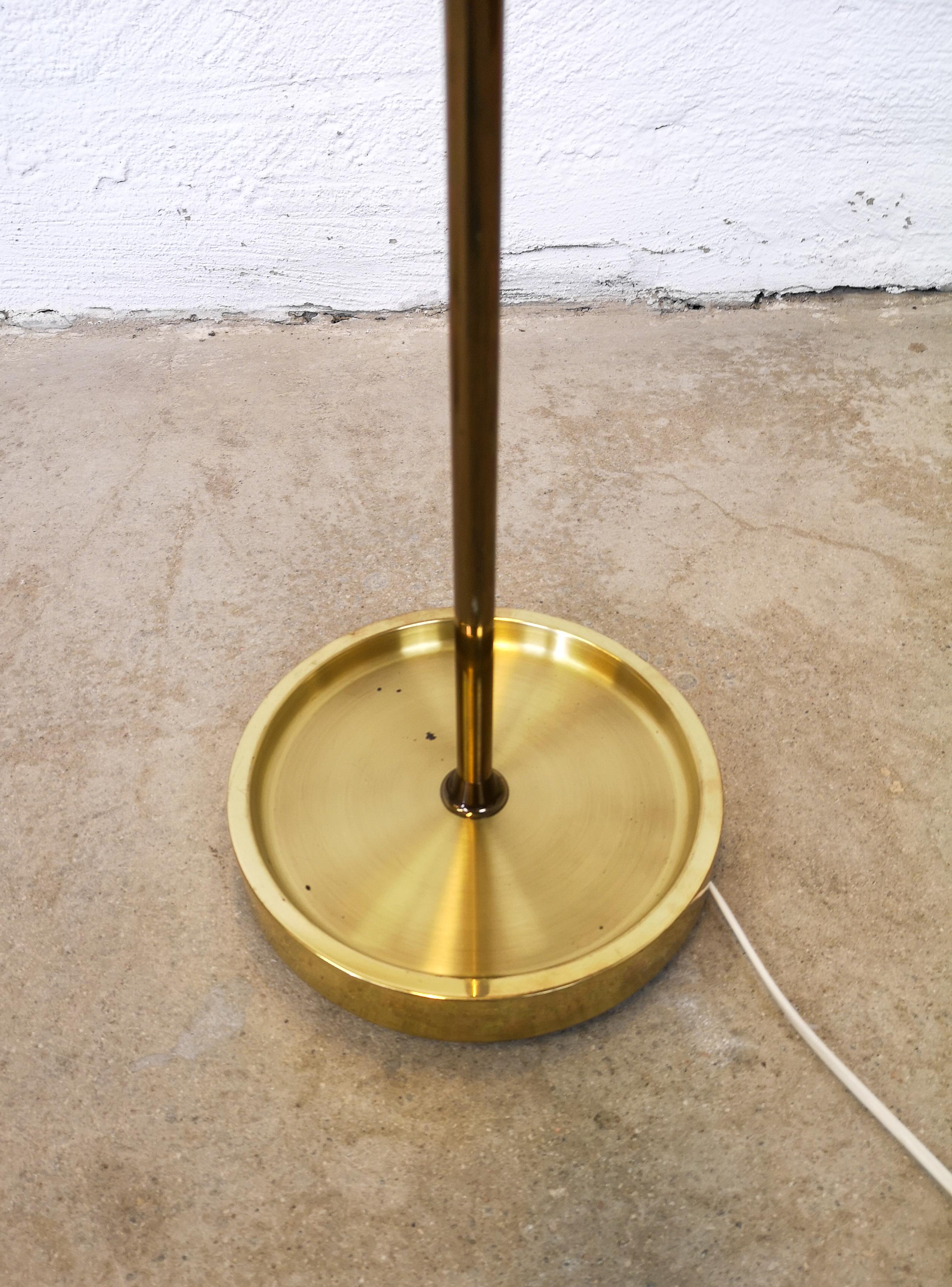 Vintage Swedish Brass Floor Lamps 1960s Fagerhults Belysning 2