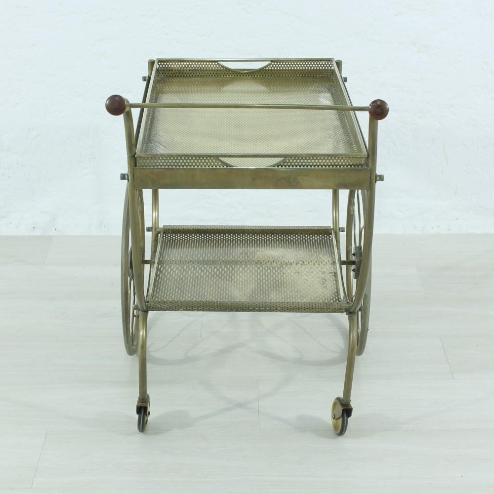 Mid-Century Modern Vintage Swedish Brass Trolley by Josef Frank for Svenskt Tenn