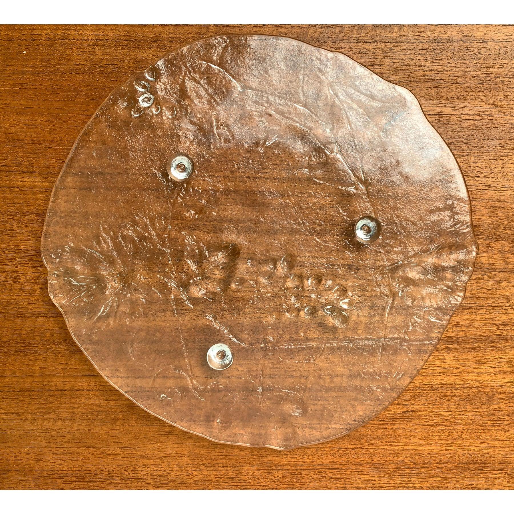Plato sueco vintage para tartas de Kosta Boda, años 70 Vidrio en venta