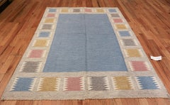Vintage Swedish Carpet by Birgitta Söderkvist. Size: 5 ft 5 in x 7 ft 9 in