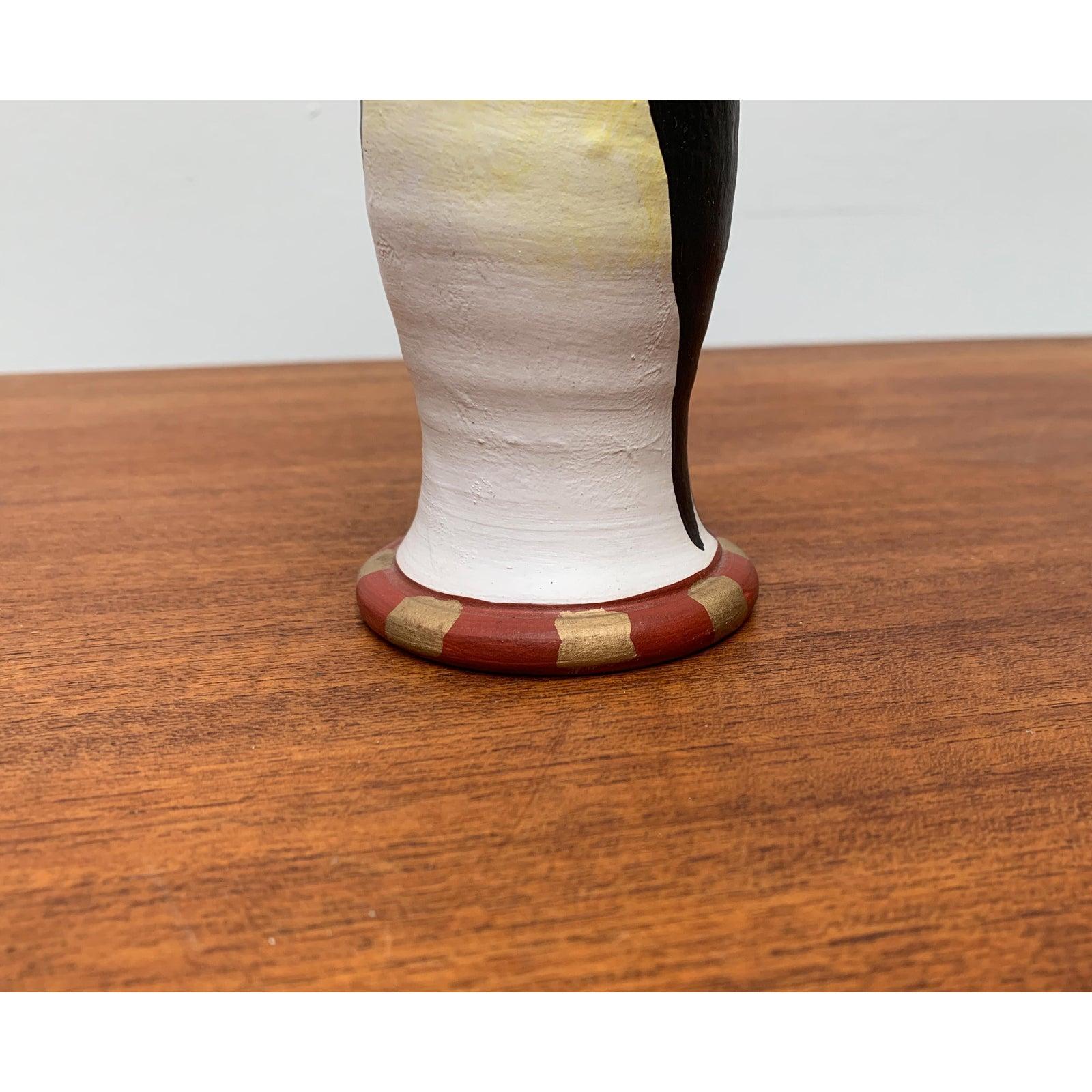 Schwedischer Pinguin-Kerzenständer aus Keramik von Eva Strömberg für Medevi, 1970er Jahre im Angebot 8