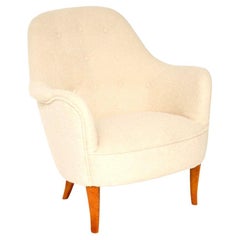 Vintage Swedish Cirkus Armchair by Carl Malmsten