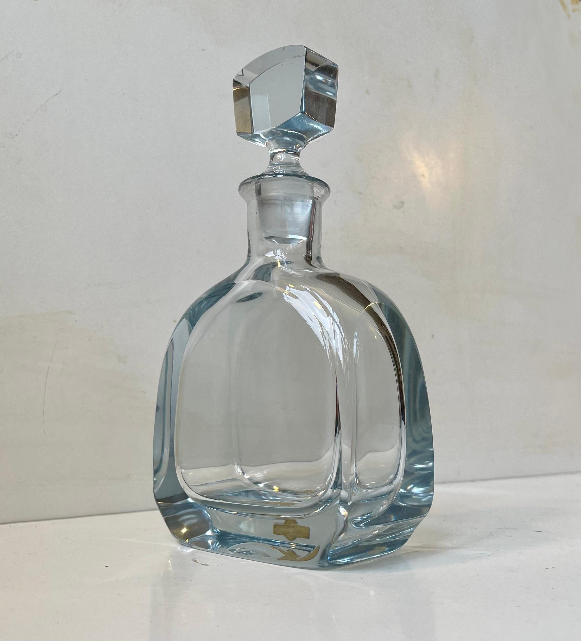 Mid-Century Modern Vintage Swedish Crystal Decanter from Strömbergshyttan, 1950s For Sale