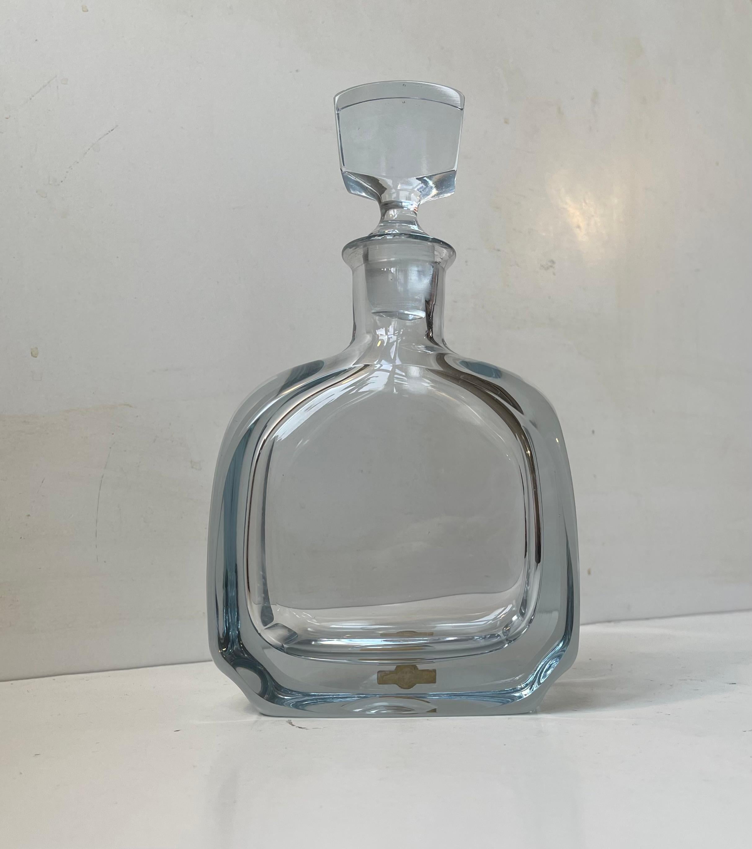 Vintage Swedish Crystal Decanter from Strömbergshyttan, 1950s In Good Condition For Sale In Esbjerg, DK