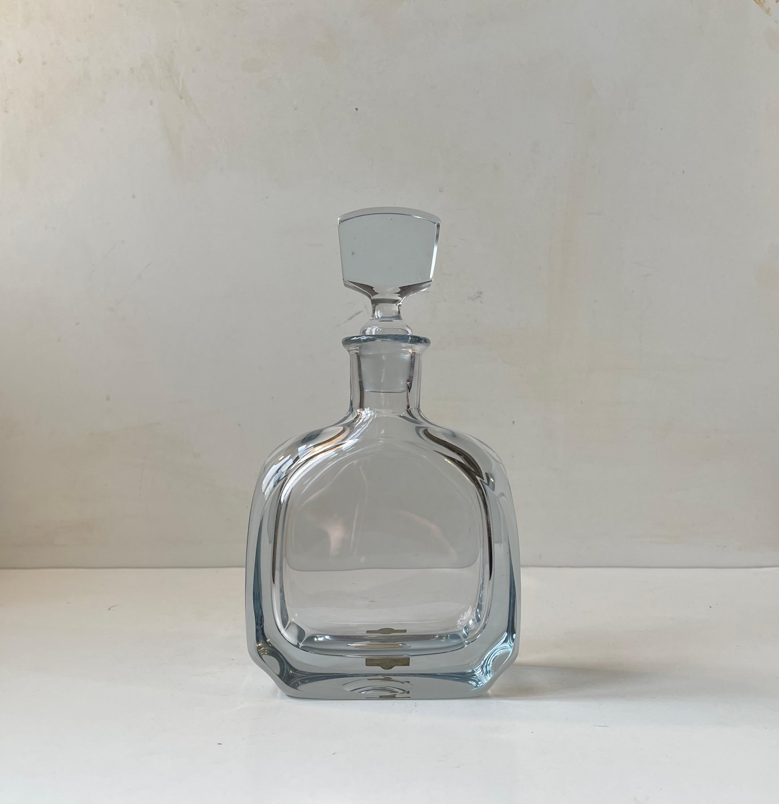 Mid-20th Century Vintage Swedish Crystal Decanter from Strömbergshyttan, 1950s For Sale