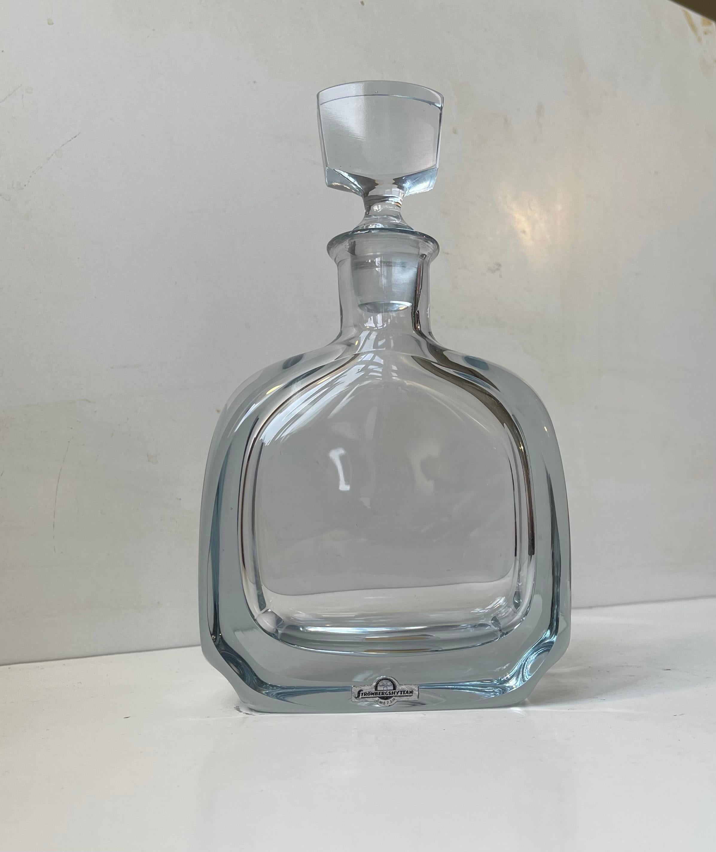 Vintage Swedish Crystal Decanter from Strömbergshyttan, 1950s For Sale 3