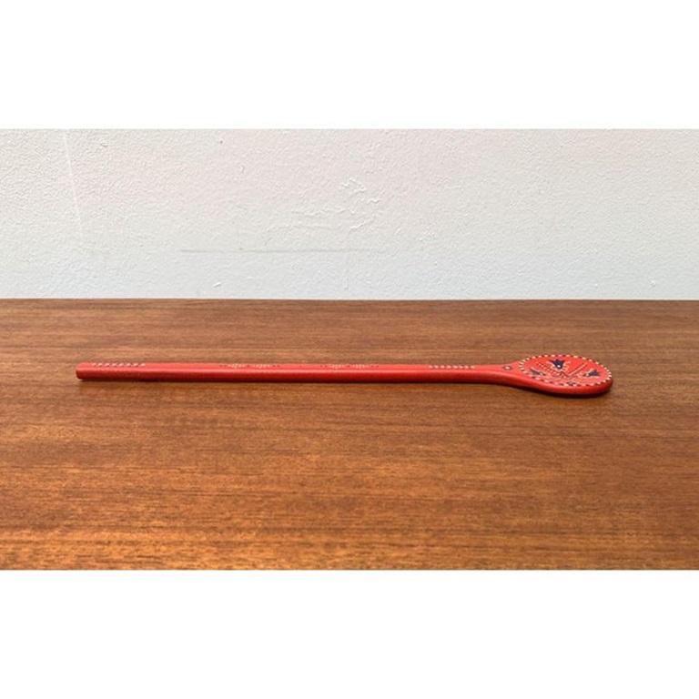 Vintage Swedish Dala Style Cooking Spoon For Sale 7