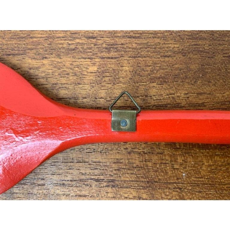 Wood Vintage Swedish Dala Style Cooking Spoon For Sale