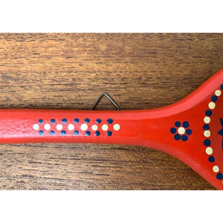 Vintage Swedish Dala Style Cooking Spoon For Sale 2