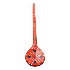 Vintage Swedish Dala Style Cooking Spoon