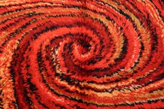 Vintage Swedish Deco Rug. Size: 2 ft 3 in x 4 ft 3 in