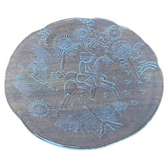Placa sueca vintage de cristal Doran de Goran Warff para Kosta Boda