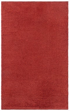 Vintage Swedish Double Woven Pile Rug in Rich Red, at Doris Leslie Blau